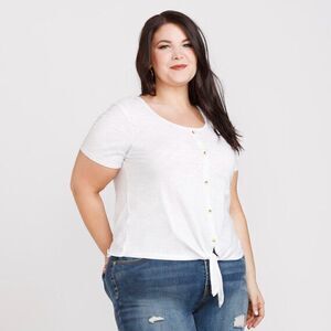 WAREHOUSE One Tie Front Tee Size Extra Small